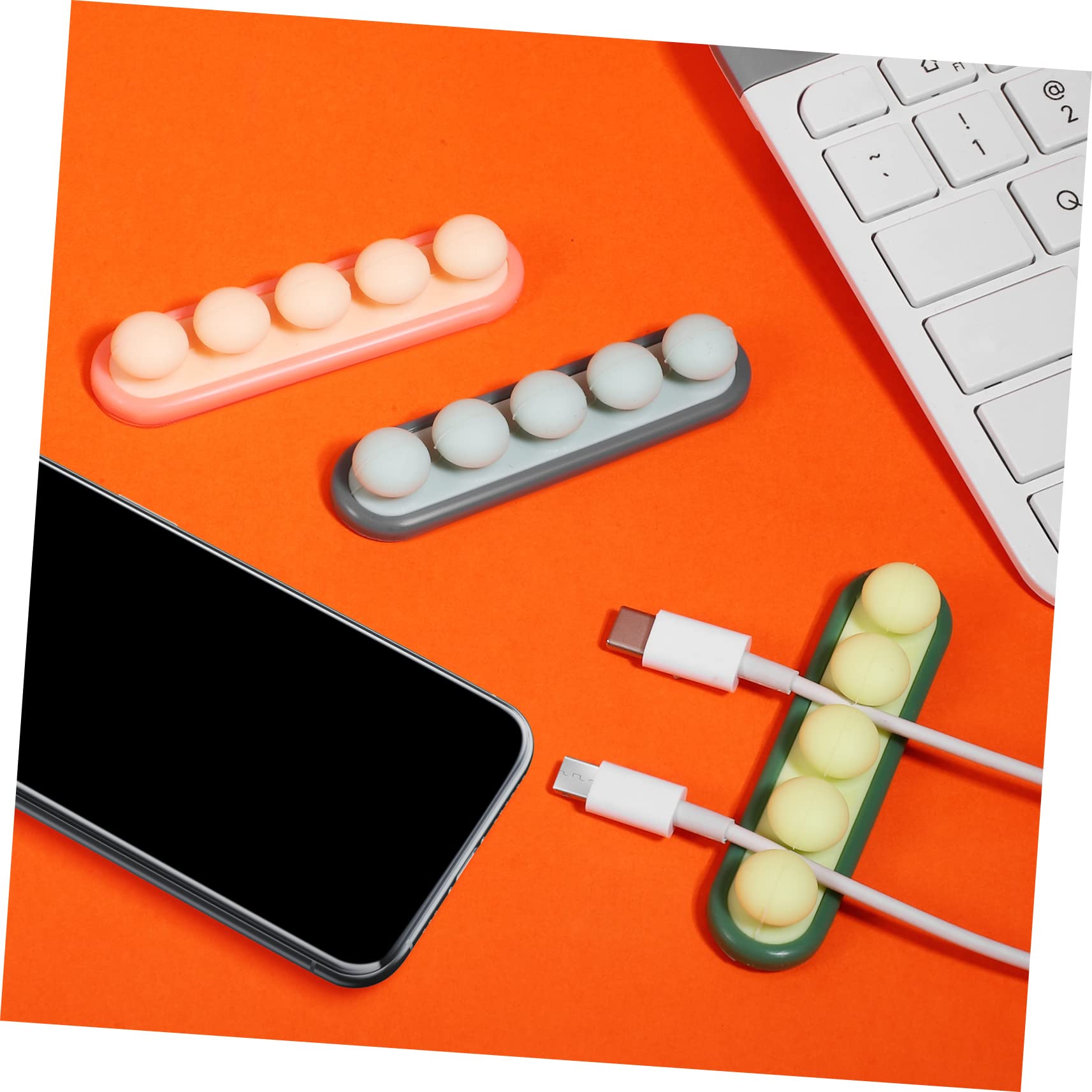Gadpiparty 15stücke Kabel Organizer Für Schreibtisch Kabelhalter Mit Fächern Und Kleberückseite Schonend Für Oberflächen Für Kabelmanagement Im Büro Und Zuhause