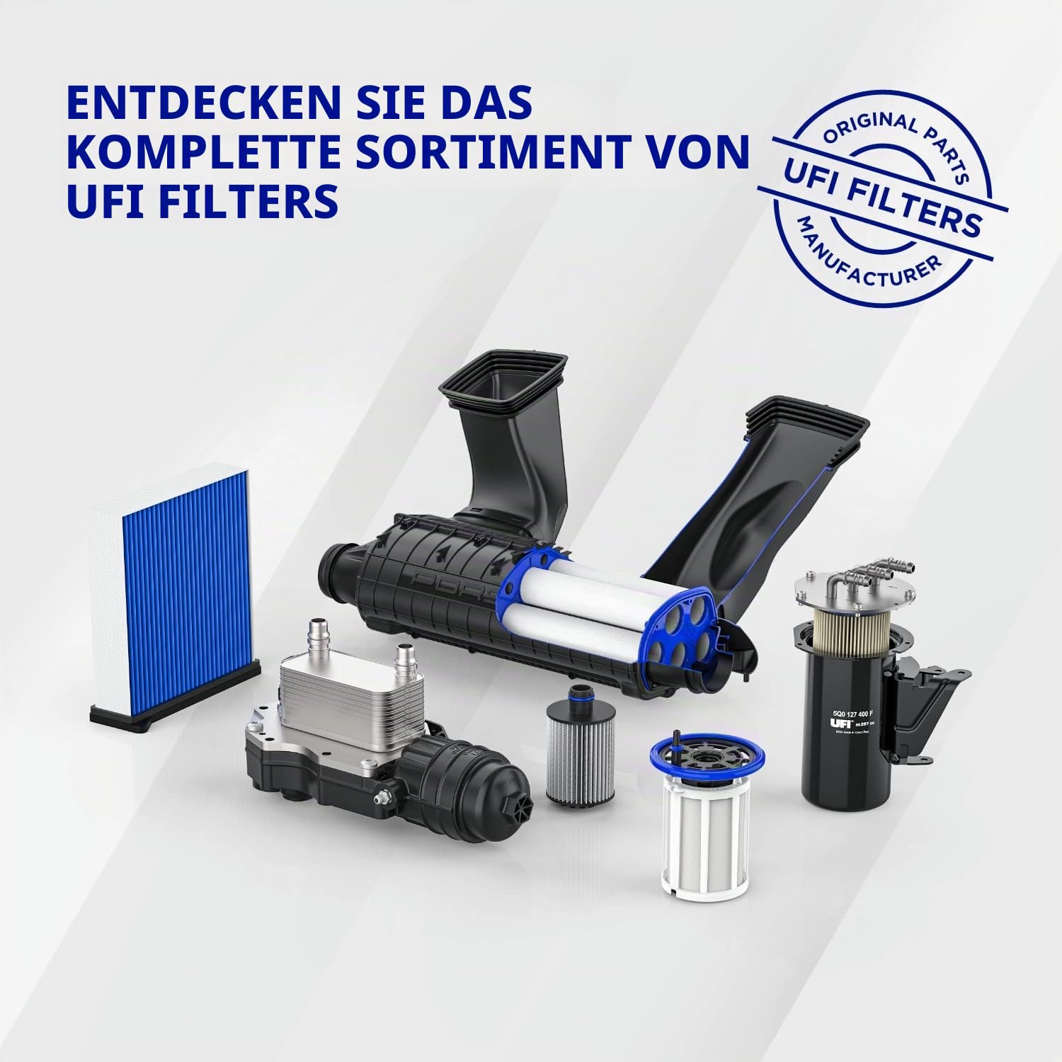 UFI Filters, Dieselfilter 55.125.00, Ersatz-Kraftstofffilter, Geeignet für Autos, Anwendbar auf verschiedene Modelle Opel, Saab und Vauxhall