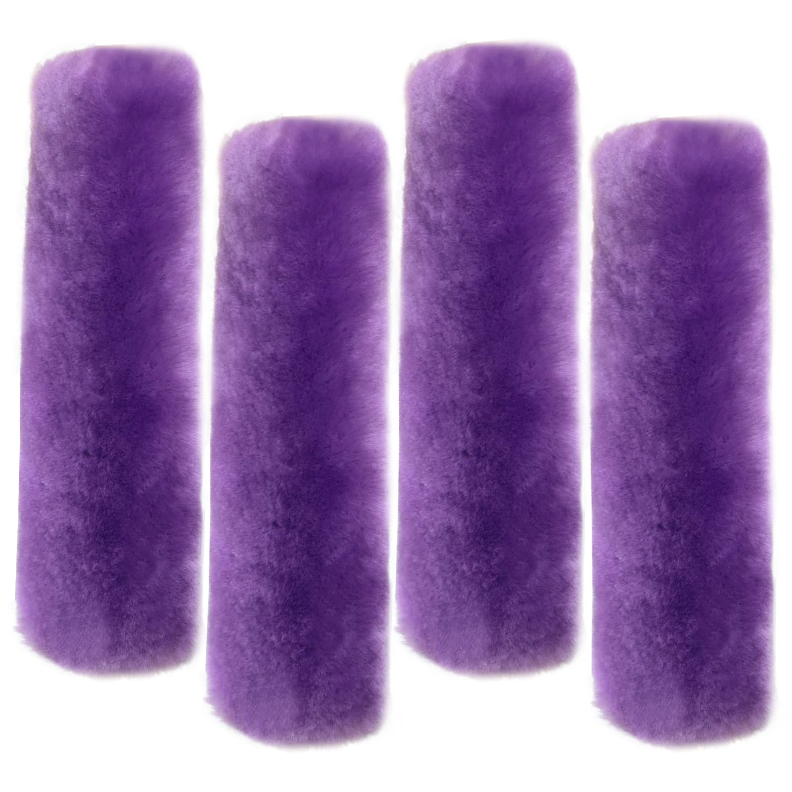 4 Pack Seat Belt Covers for Adults and Kids, LUOYOYY Soft Fur Seat Belt Straps Pads Fluffy Seat Belt Neck Protector Furry Seat Belt Shoulder Pad Car