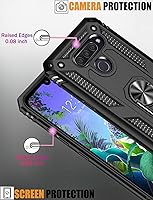Vista 4 de Compatible con LG K50 Case/Funda de teléfono LG Q60, [grado militar] Soporte magnético para anillo de coche Soporte Funda protectora (negro)