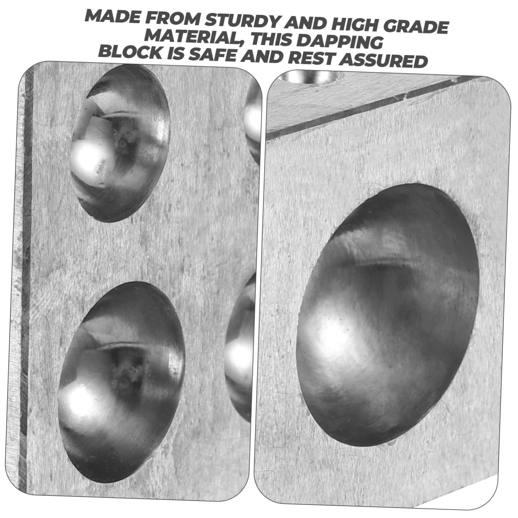 LIFKOME Herramienta Profesional Superficie Lisa Bloque Metálico y Fácil Limpieza para Hacer Joyas de Plata y Accesorios para Uso Profesional y Bricolaje