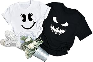Couples Halloween Ghost Face Personalized Shirts-Have Fun With Boo!