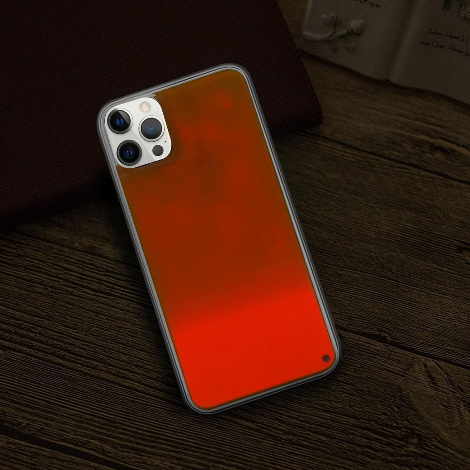 Losin Fluorescent Case Compatible with iPhone 16 Pro Max Quicksand Case Liquid Glow Sand Phone Case Luxury Glow in The Darkness Noctiluncent Liquid Luminous Sand Fashion Luxury Cover for Women and Men - Image 6