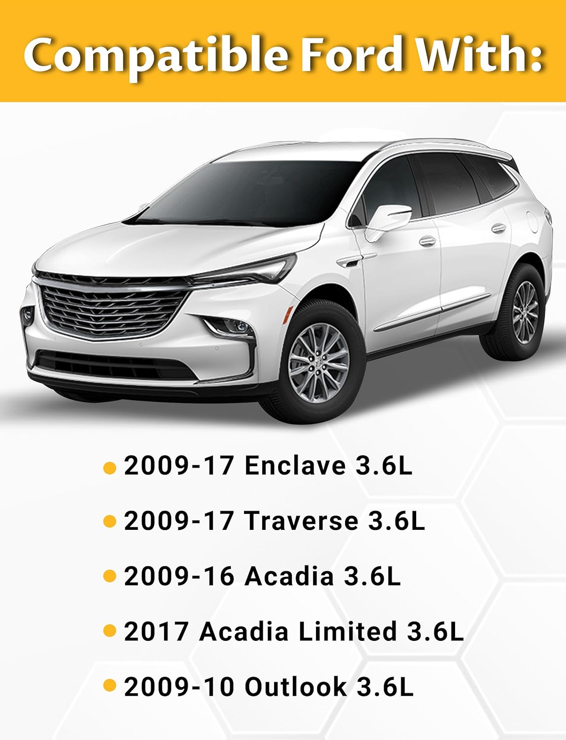 A5549HY Front Engine Mount for 2009-2017 Enclave Acadia Traverse, 2009-2010 Saturn Outlook, Replace OE 25840452