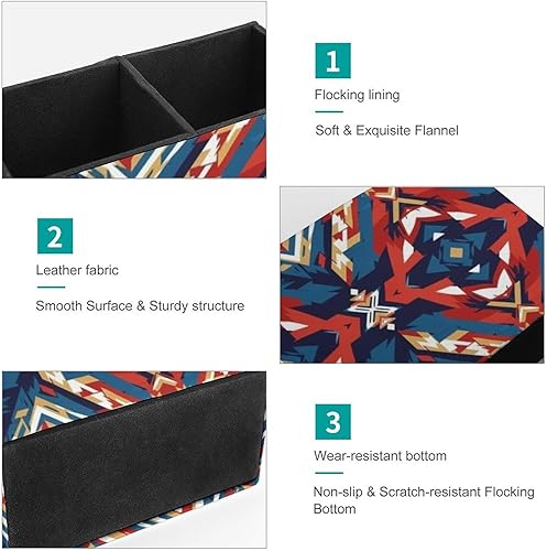 Miniatura 7 de Desk Organizer Pencil Cups Aztec Red Blue, Convenient Storage for Your Writing Tools