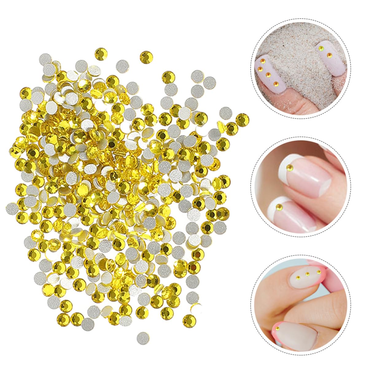 NUOBESTY 11520pezzi Strass Per Unghie Decorazioni Nail Art Con Rhinestones Piattaforma Per Manicure Adatti Per Phone Cases e Artigianato Vari