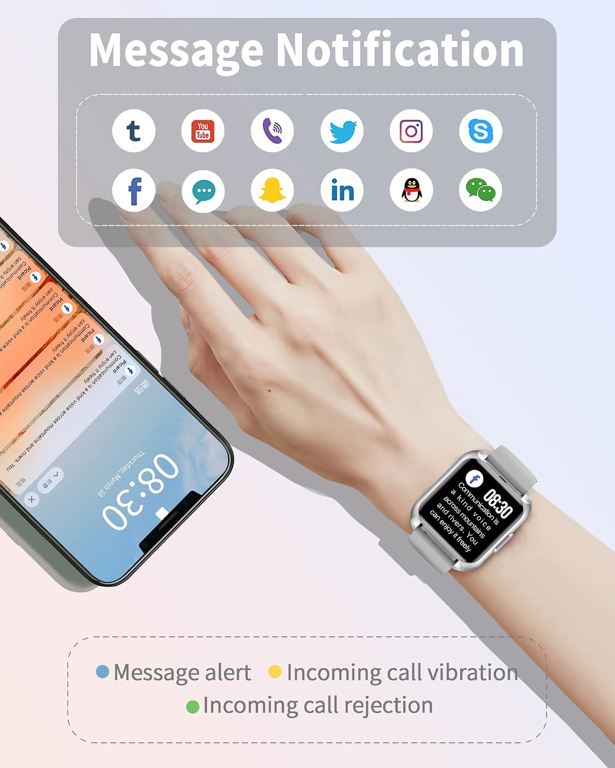 MAXTOP Smart Watch Compatible iPhone and Android Phones,Fitness Tracker Watches with Heart Rate Monitor,Sleep Monitor & Blood Oxyen & Blood Pressure Monitor, Smartwatch Pedometer for Men Women (Gray)