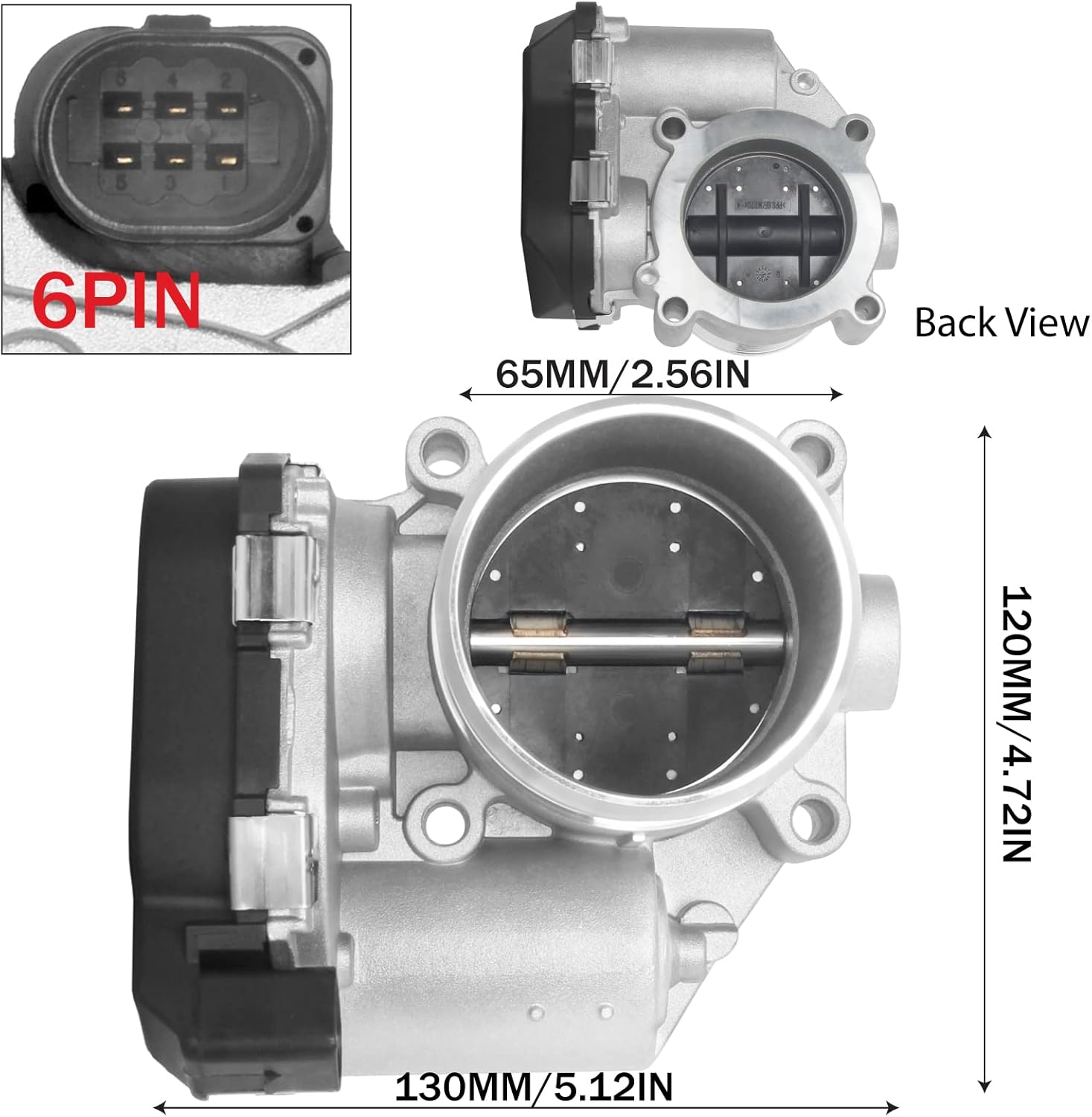 06F133062A Electronic Throttle Body Assembly Replacement for Passat Q5 A4 A5 A6 A3 TT Quattro Passat CC Tiguan Jetta Eos GTI Beetle 06F133062AB