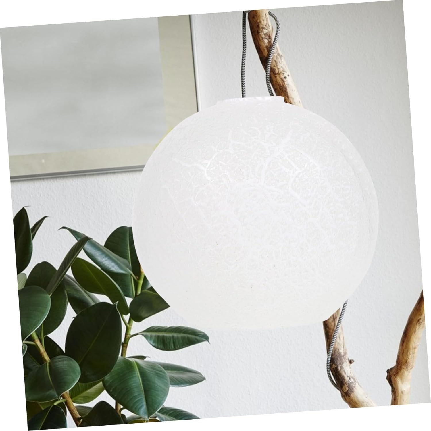 Lurrose Cracked Pattern Glass Lamp Shade for Ceiling Fixtures Chandelier Cover Decorative Small Lamp Shade to Enhance Home Bedroom and Hotel Lighting