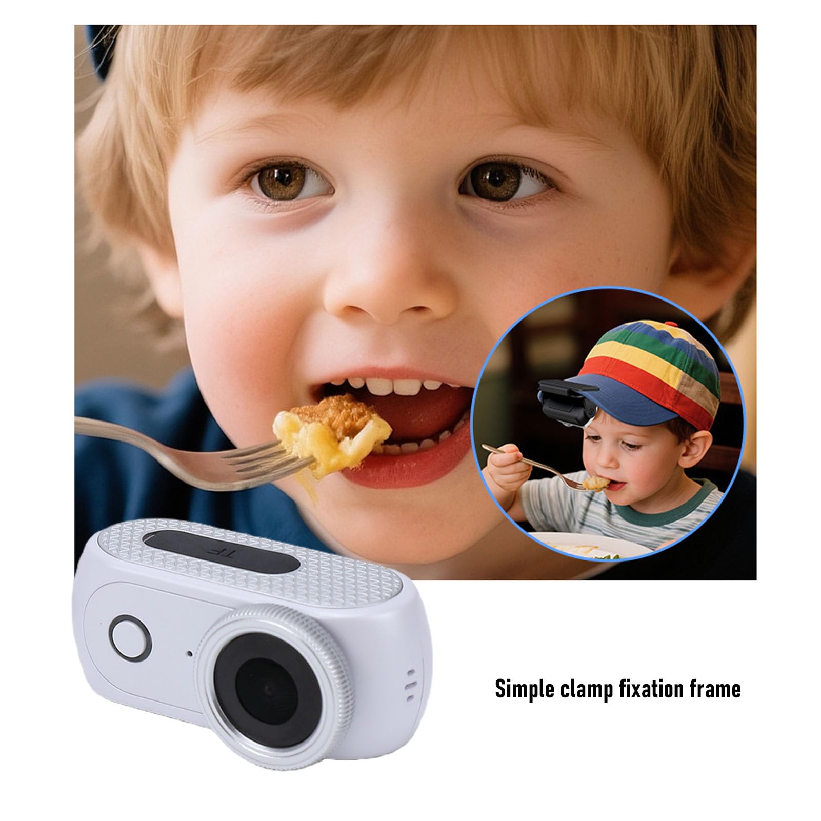 PUSOKEI Videocamera Action 4K con Schermo Ribaltabile, Magnetica e (WHITE) | Schermo Tattile da 2 Pollici, Rallentatore, Time Lapse, Rilevamento Movimento e Supporto Wi-Fi.