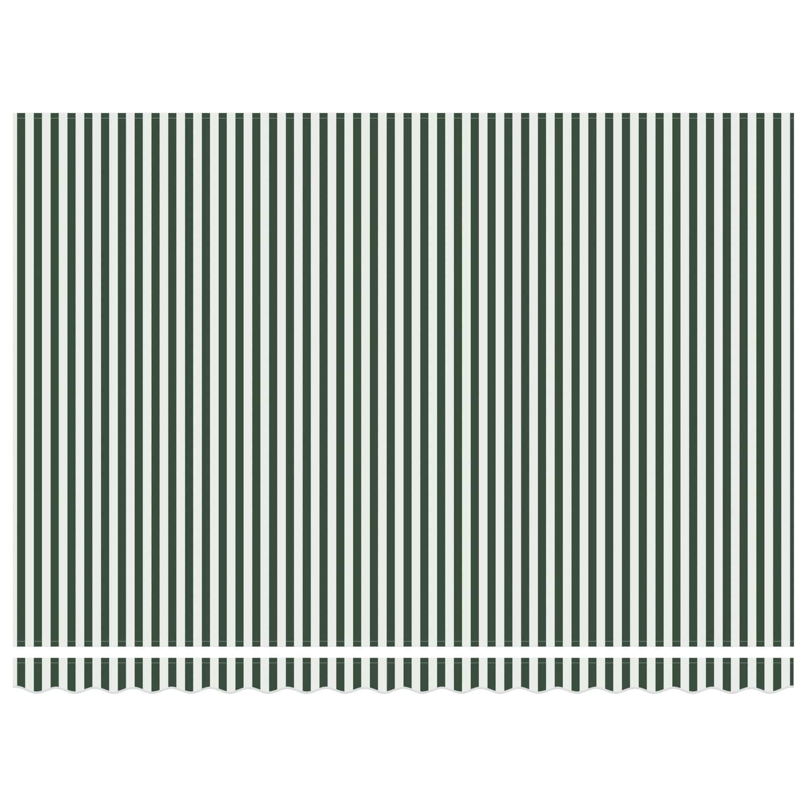 Toldo eléctrico extensible verde blanco 5 x 3 m con LED sensor meteorológico marco de aluminio, protección solar, toldo para terraza, resistente al viento y al agua, resistente a los rayos UV