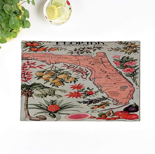 Miniatura 4 de Juego de 8 manteles individuales de damascos, marrón, beige, negro, floral, cachemira, flores, elegantes, 18 x 12.5 pulgadas, decoración de fiestas,