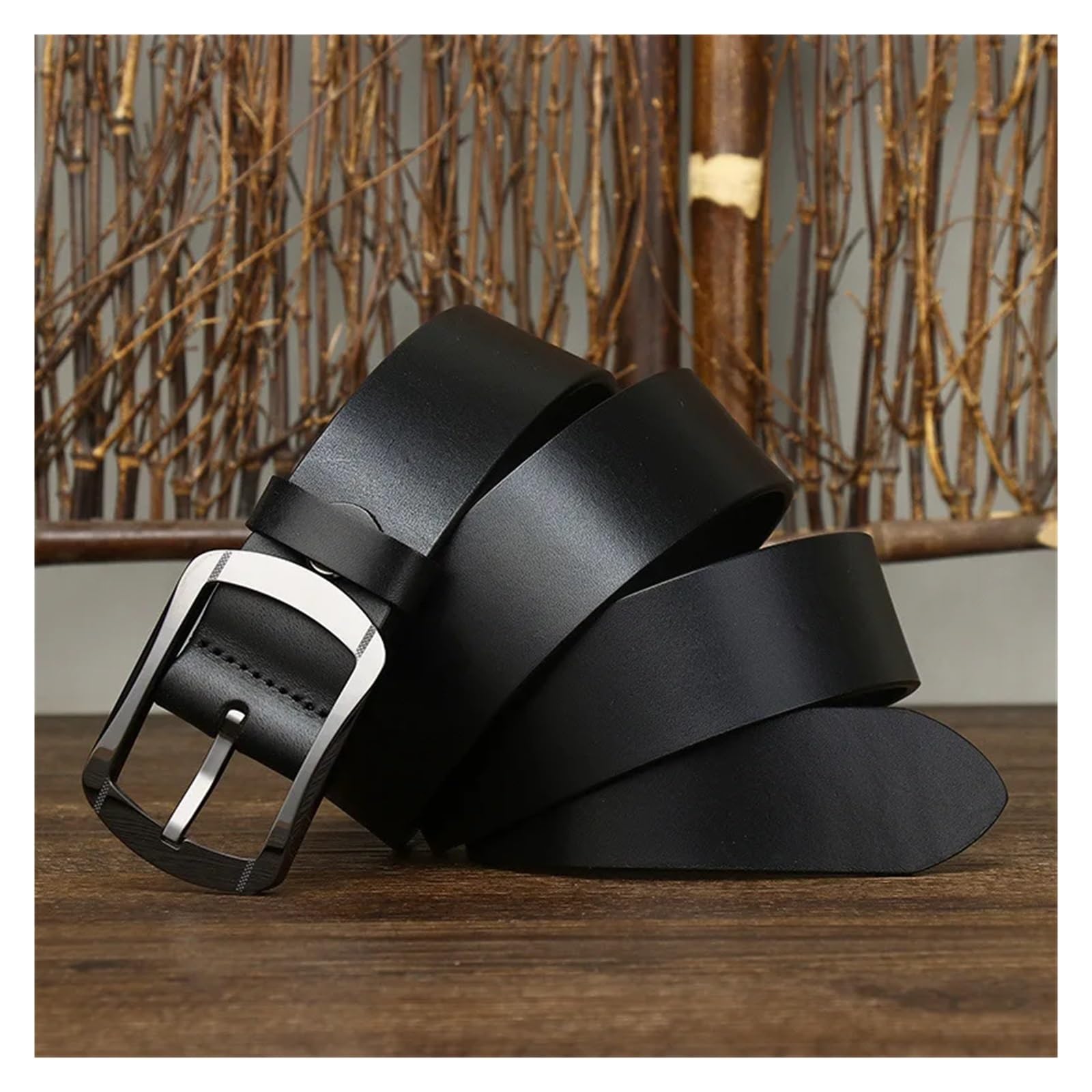 3,8 cm szpilka ceramiczna klamra skóra bydlęca męski pasek w talii paski do dżinsów Casual Homme