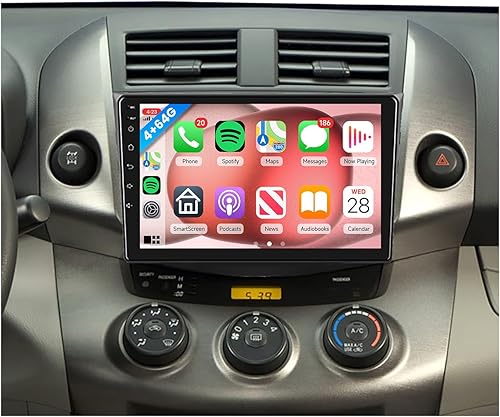 Miniatura 10 de Radio para Toyota RAV4 2007 2008 2009 2010 2011 Android estéreo de coche con navegación GPS, Rimoody 9 pulgadas pantalla táctil radio coche con