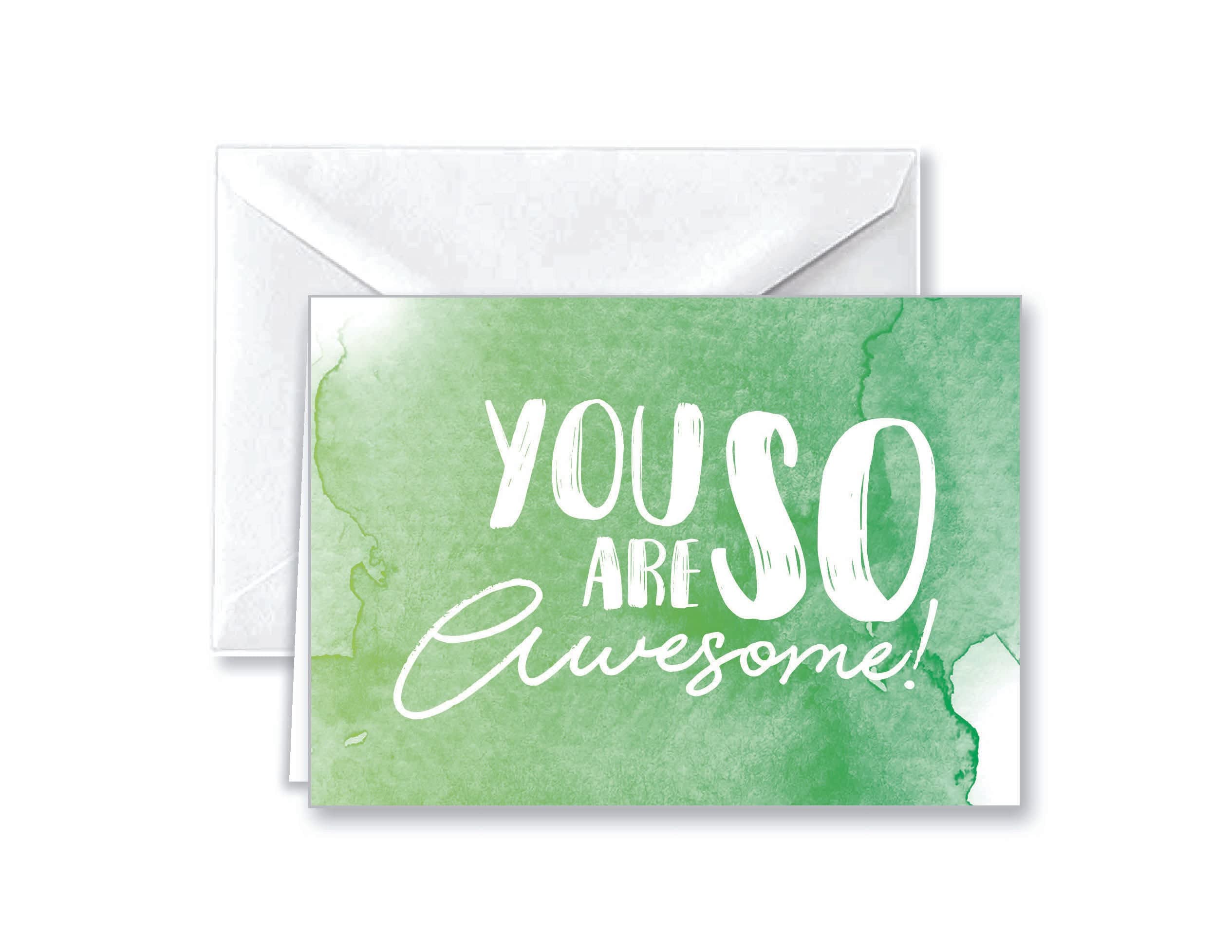 Paper Frenzy Watercolor Appreciation Thank You Note Cards and White Envelopes - 25 pack - Image 5