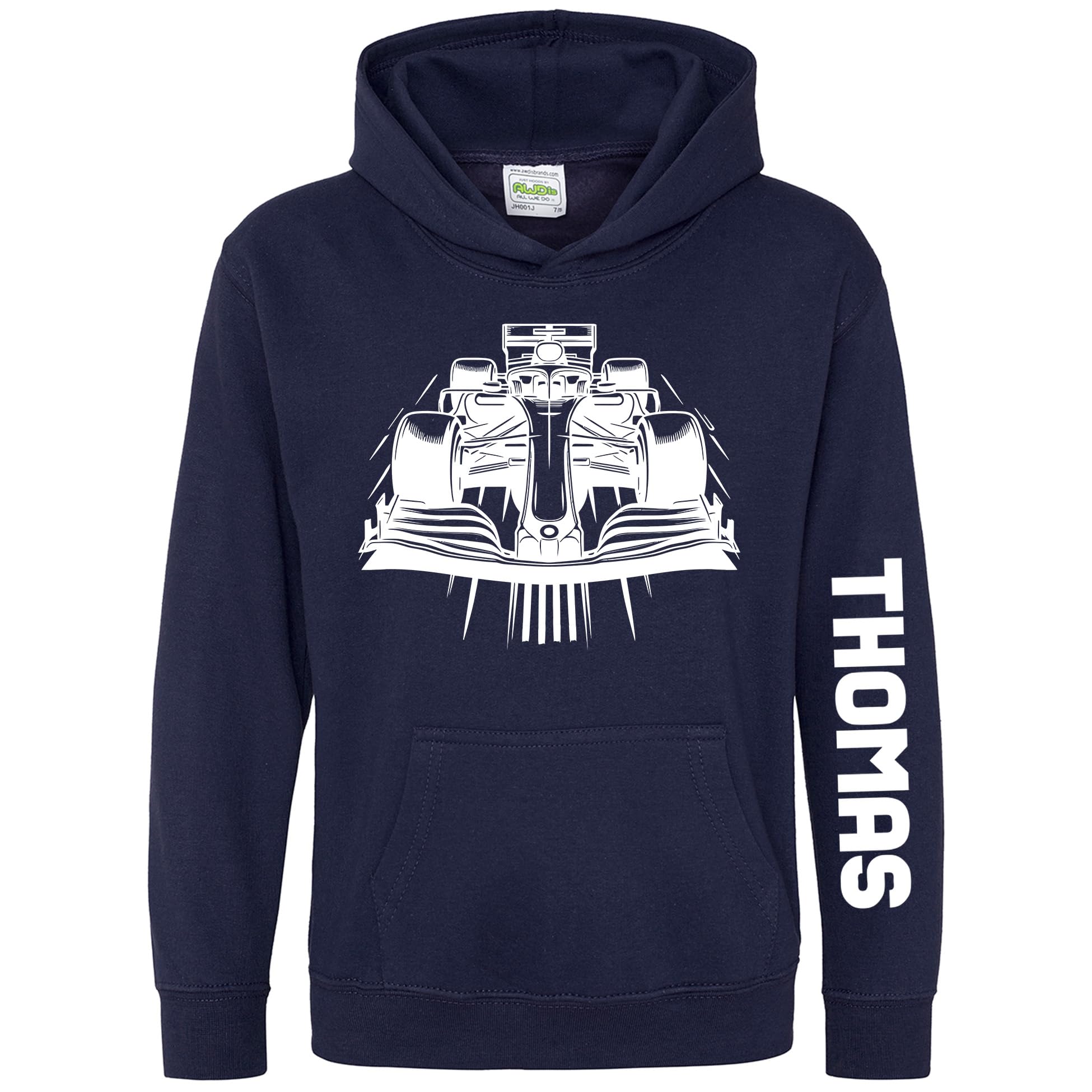 Personalised Racing Cars Boys Hoodies Fast Speed Race Car Sports Hooded Top Boys Girls