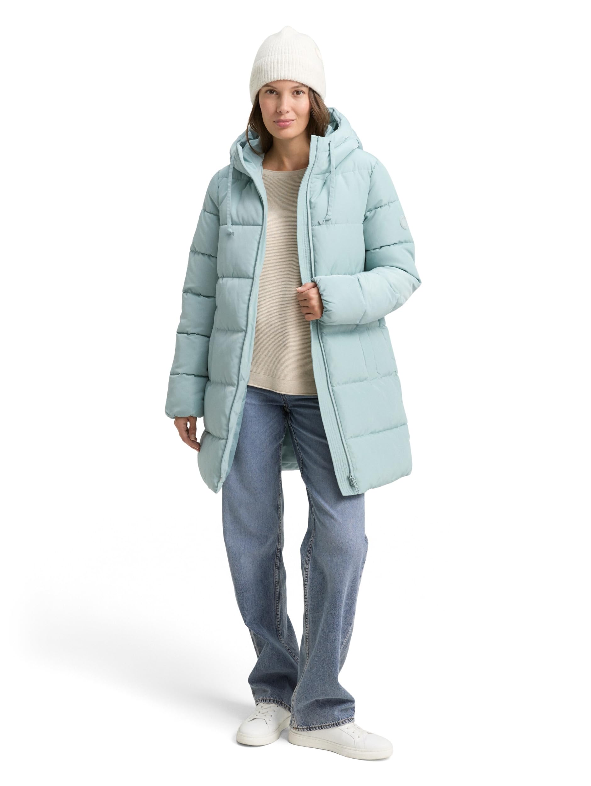 TOM TAILOR Damen 1049103 Winter-Puffer-Mantel