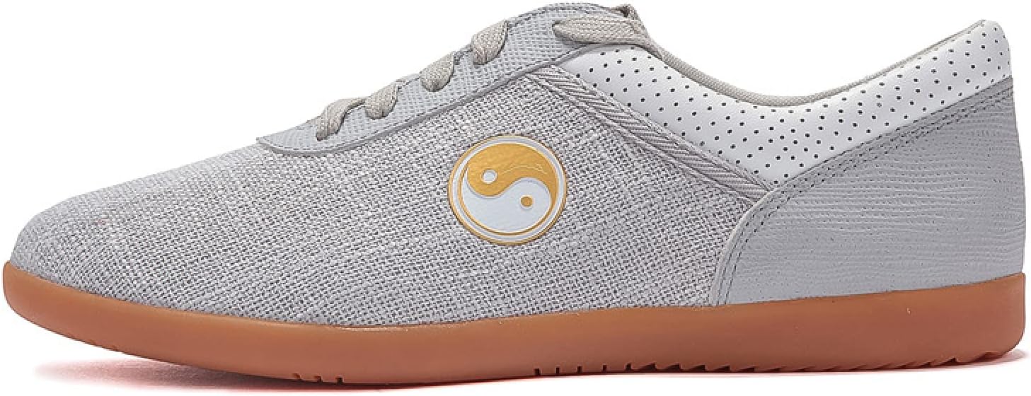 Tai Chi Shoes Breathable Martial Arts Shoes Beef Tendon Sole Middle Aged and Elderly Shoes Practice Shoes,Blue-46