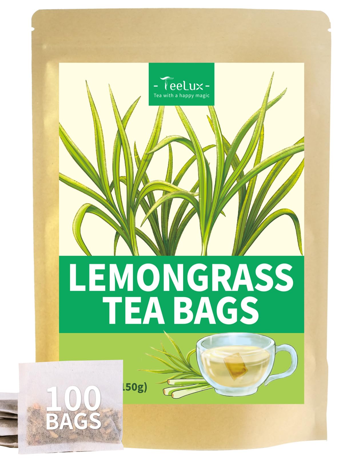TeeLux Yerba Mate Tea Bags 50 Count, Pure Natural Argentine Yerba Mate, Rich Flavor with 3g/Bag, Biodegradable Tea Bag — view 51