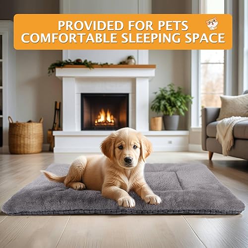 Miniatura 7 de Vetasac Tapete reversible para cama de perro con terciopelo de felpa y maíz, cojín suave y cálido para mascotas, colchón lavable de doble propósito