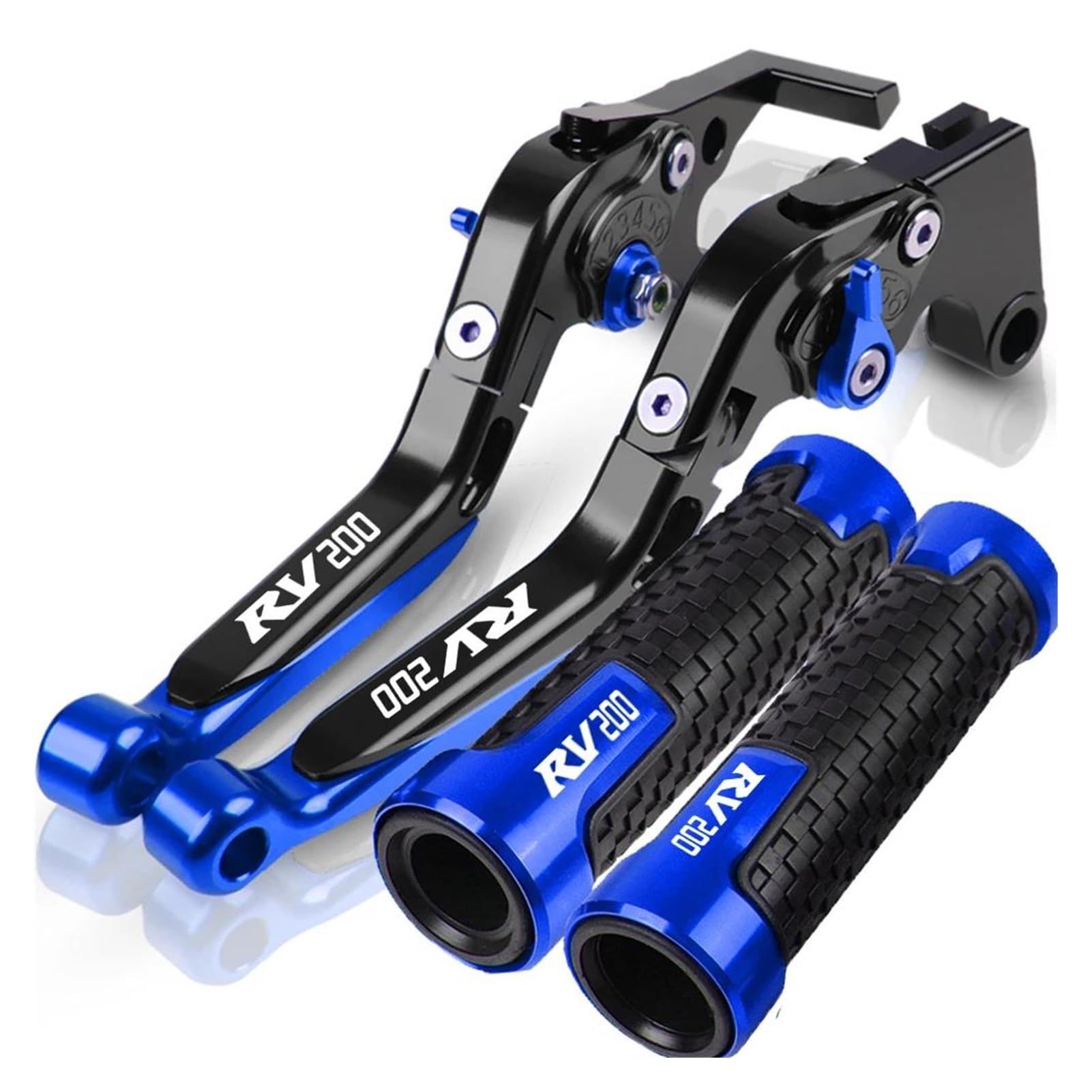 AOBEYO Motorcycle Control Levers Adjustable Brake Clutch Levers Throttle Hand Bar for Suzuki RV200 2016-2017(1)