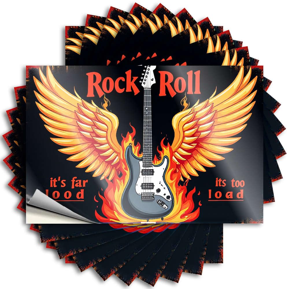 Coastal, Tattoo Tumbler Rock Roll: Ignition of Passion! | Interesting Country(6X9CM)