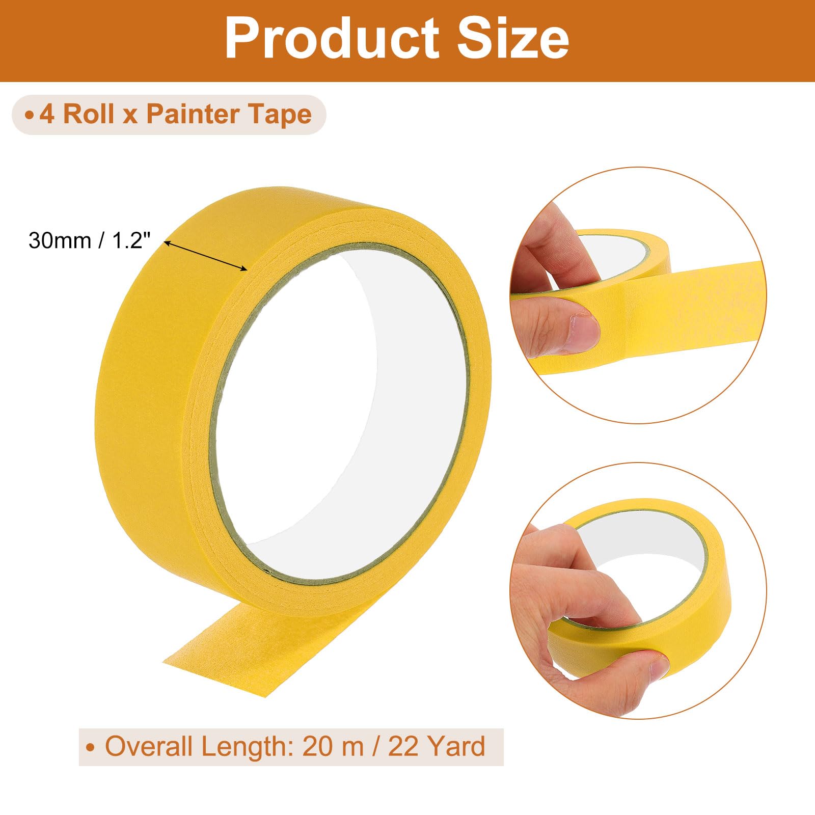 PATIKIL Masking Tape 1.2 Inch Wide - Image 2