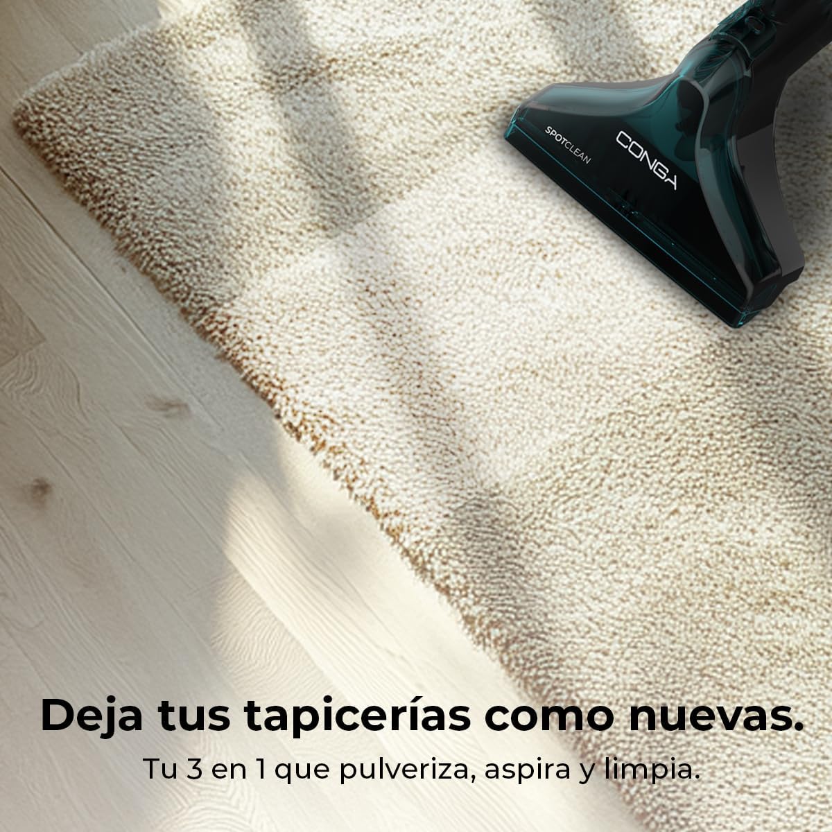 Cecotec Limpiador Aspirador de Tapicerías - Alfombras con Cable Conga 6000 Carpet&Spot Clean XXL Advance. 600W, Pulveriza, Aspira y Limpia, 15 kPa de Succión, Depósito 1300ml, Radio de Acción 7m 3