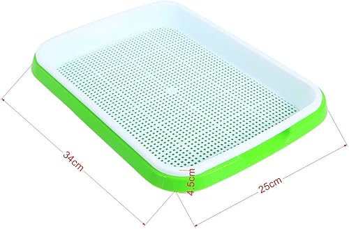 Miniatura 2 de XMSound - Paquete de 10 bandejas para germinación de semillas, bandeja de germinación de semillas sin BPA, bandeja de vivero para plantar plántulas,