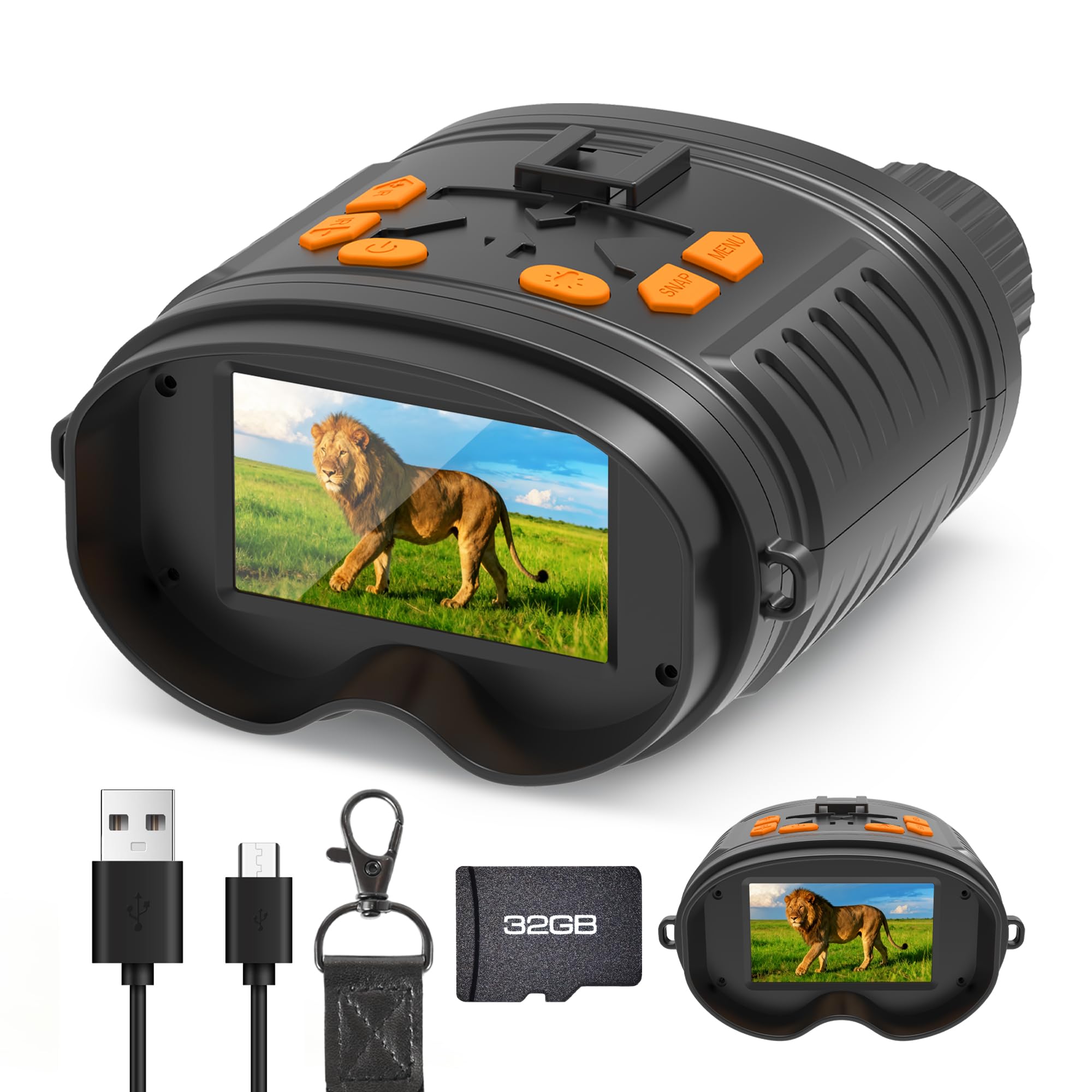 Night Vision Goggles - 4K Night Vision Binoculars for Adults, 3