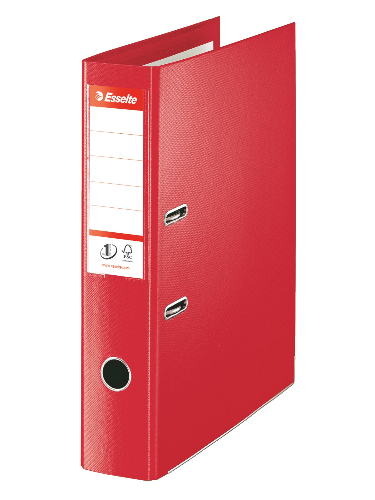 Esselte Ordner 7,5 cm breit für DIN-A4-Formate mit Hebelmechanik, 10er Pack. 7.5 cm rot