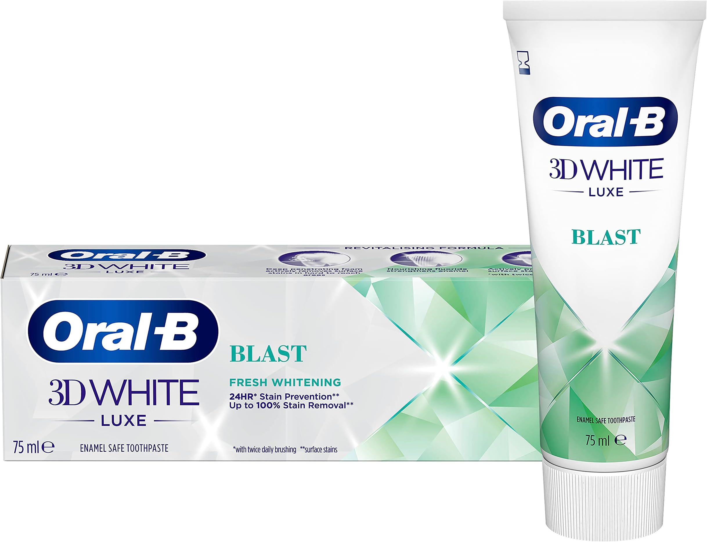 Oral-B 3DWhite Luxe Blast Whitening Toothpaste 75ml