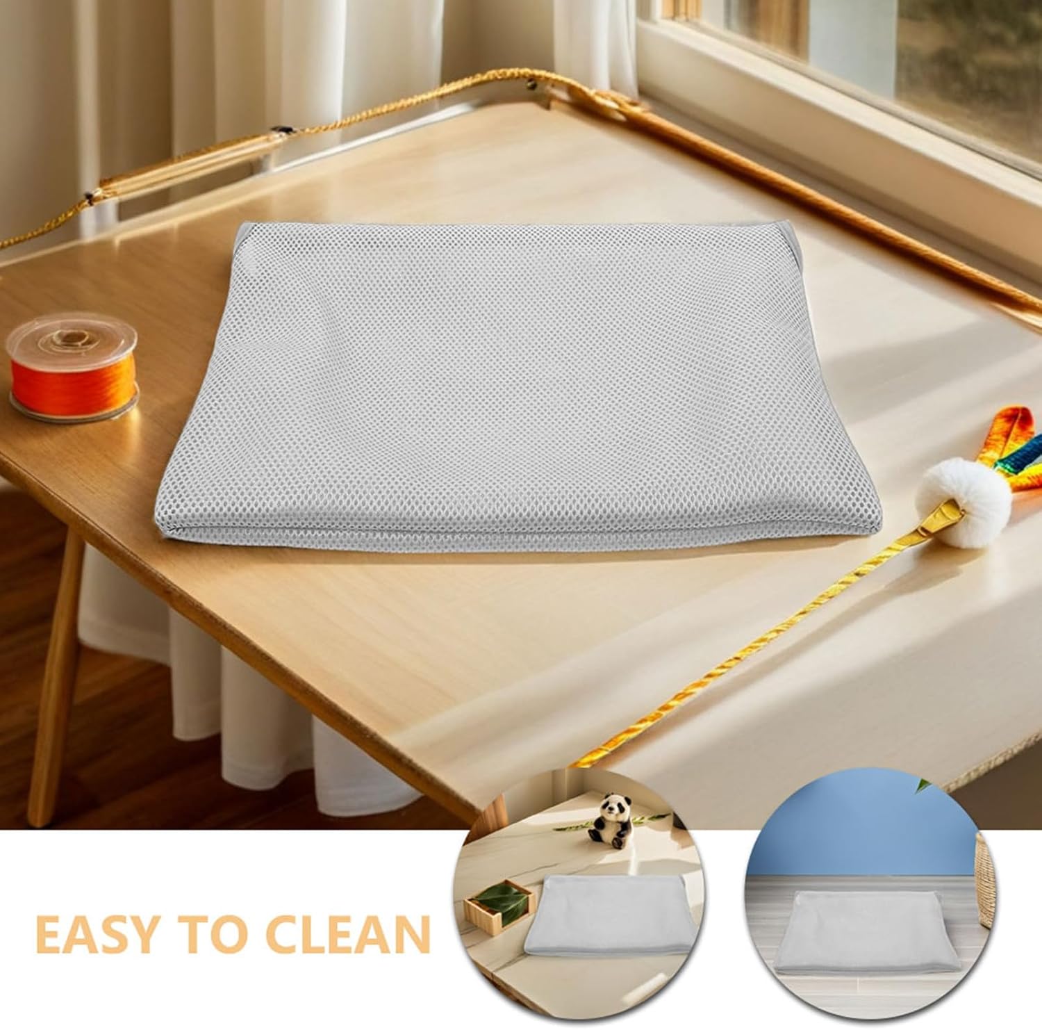 Cat 52x30cm Hammock Indoor Window Sleeve Cover for Replacement Cats | Cloth Accessory, Washable Detachable Design, Broad Compatibility for Standard Hanging Hammocks