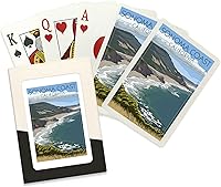 Vista 1 de Lantern Press Sonoma Coast, California, Coast Scene (52 cartas de juego, baraja de cartas de tamaño póquer con comodines)