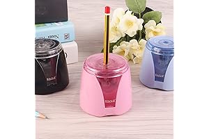Eagle Electric Pencil Sharpener for Kids, Portable and Safe