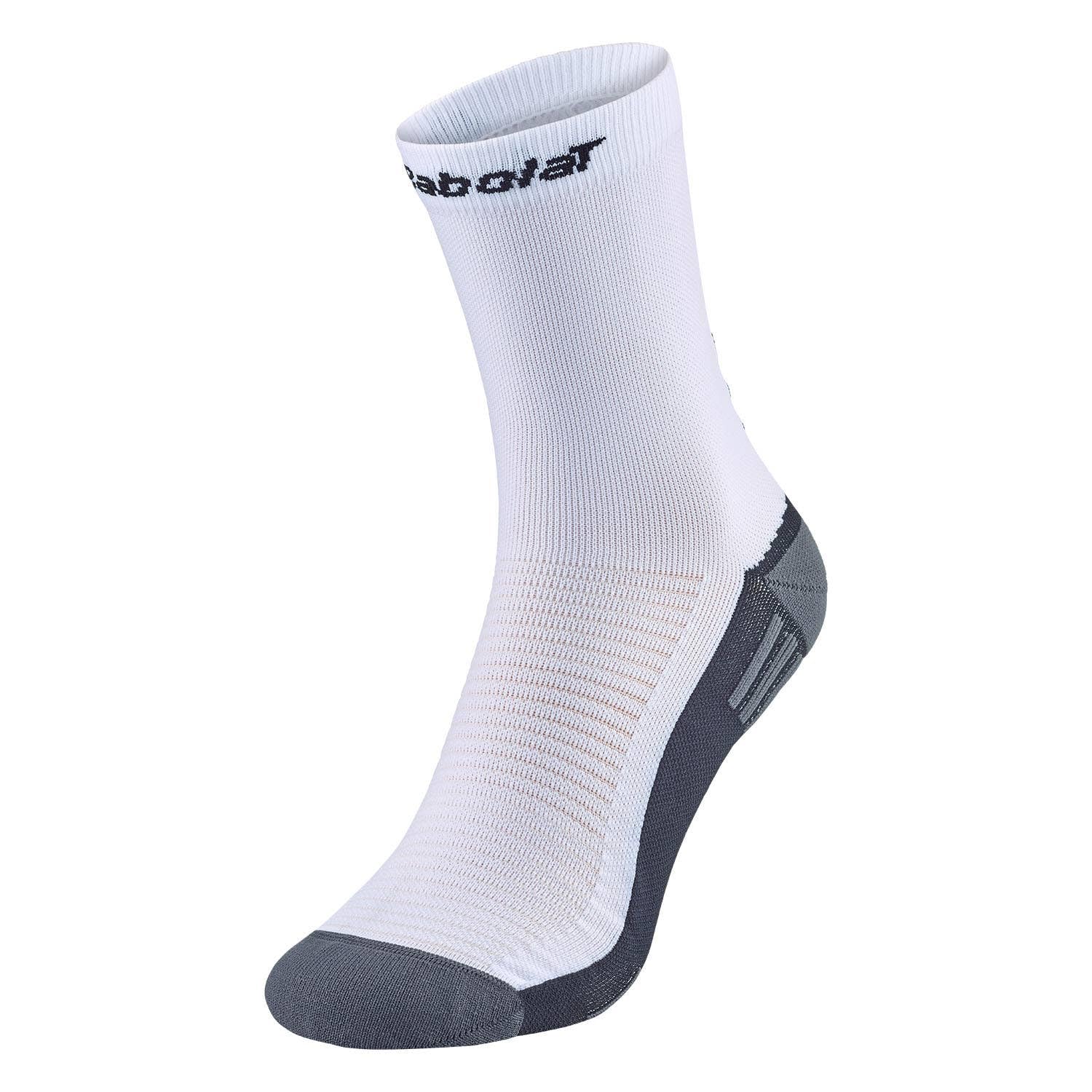 Babolat Men's White Padel Half Long Socks Eu 43-46