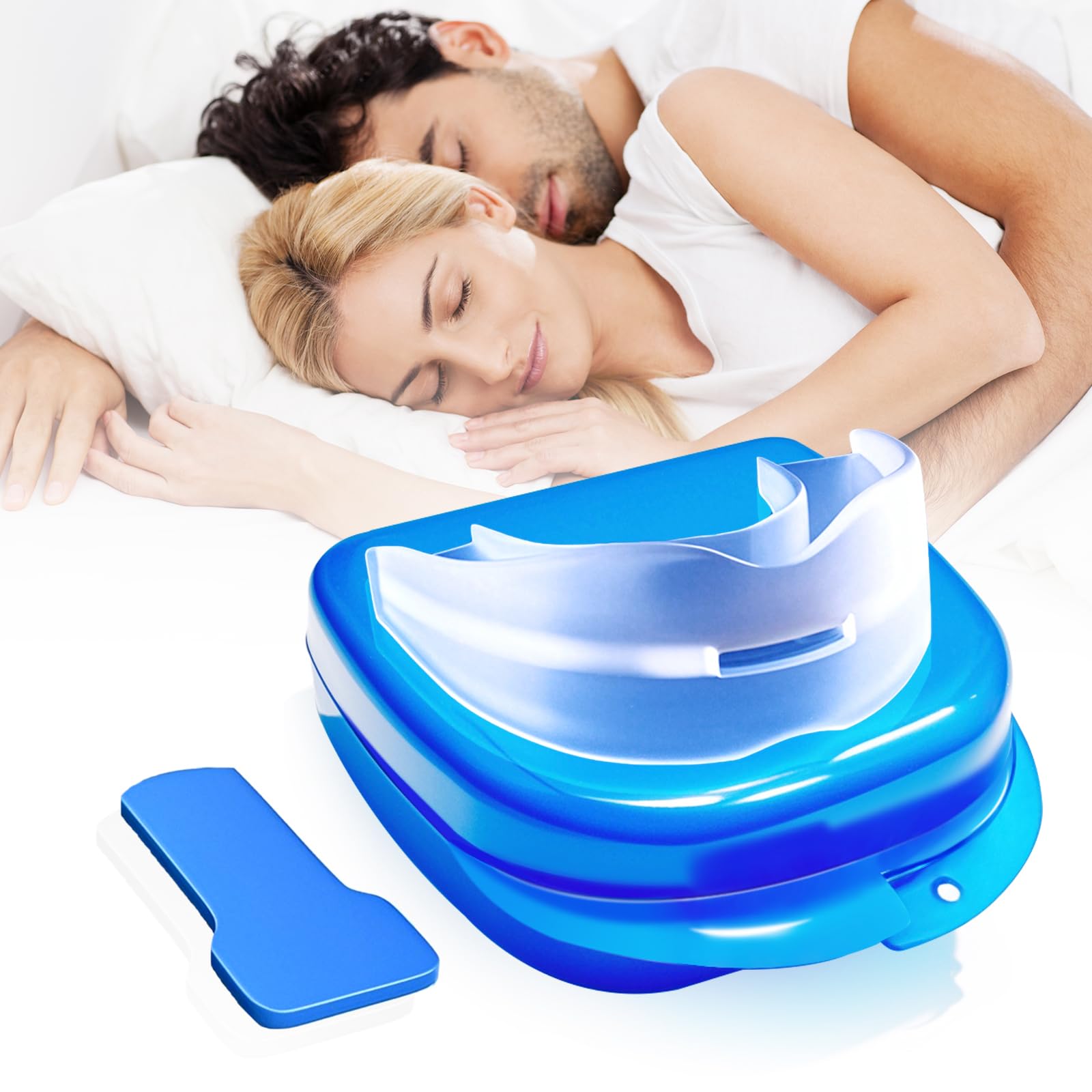 Anti Snoring Device: Anti SnoringMouthpiece Device Mouth Guard - Effective Anti Snore Solution for Men and Women (Blue) 1 Pack-111