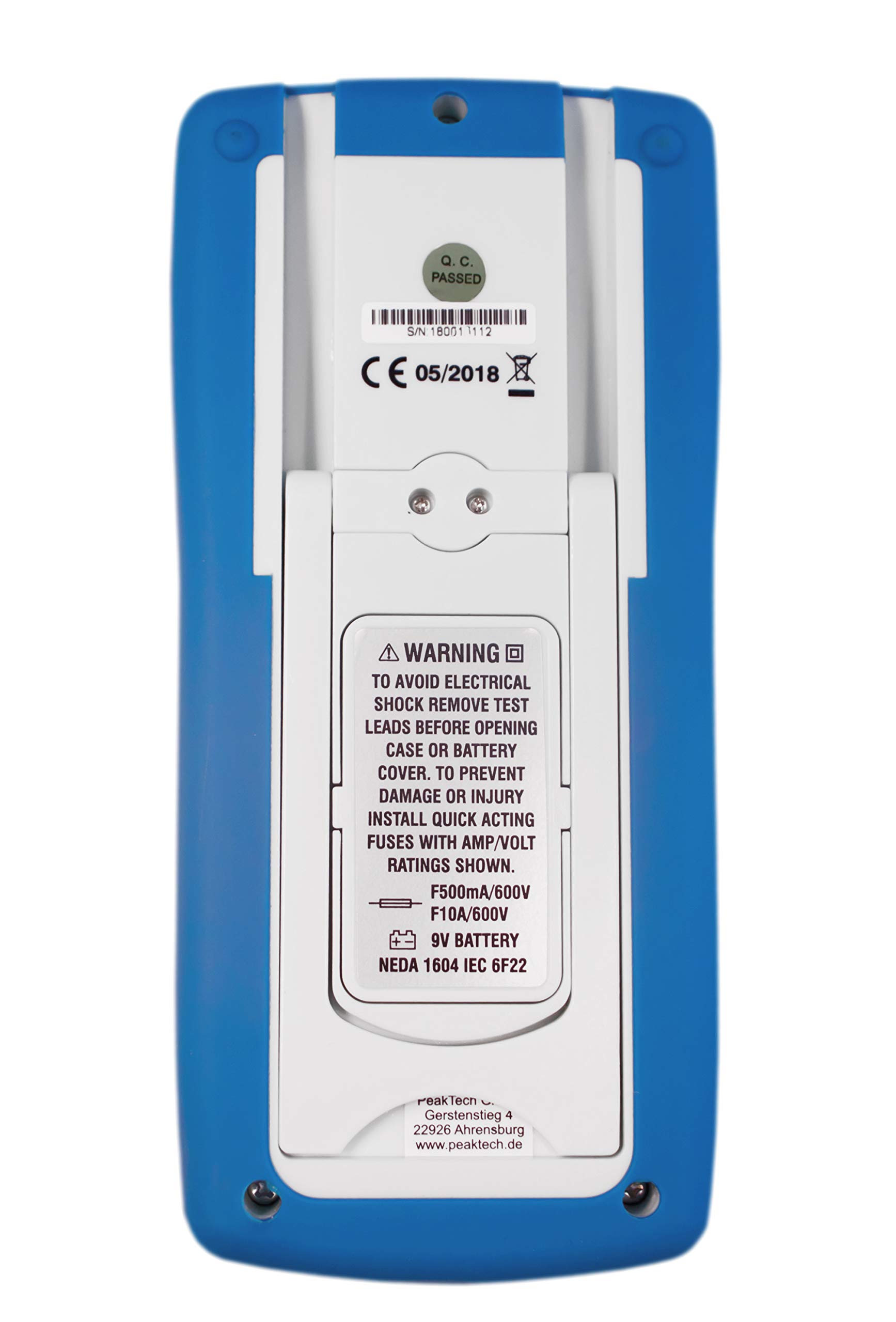 PeakTech P 3335 - Multimetr Cyfrowy ~ 2.000 zliczeń ~ 600V AC/DC ~ 10A AC/DC - zakres pomiarowy