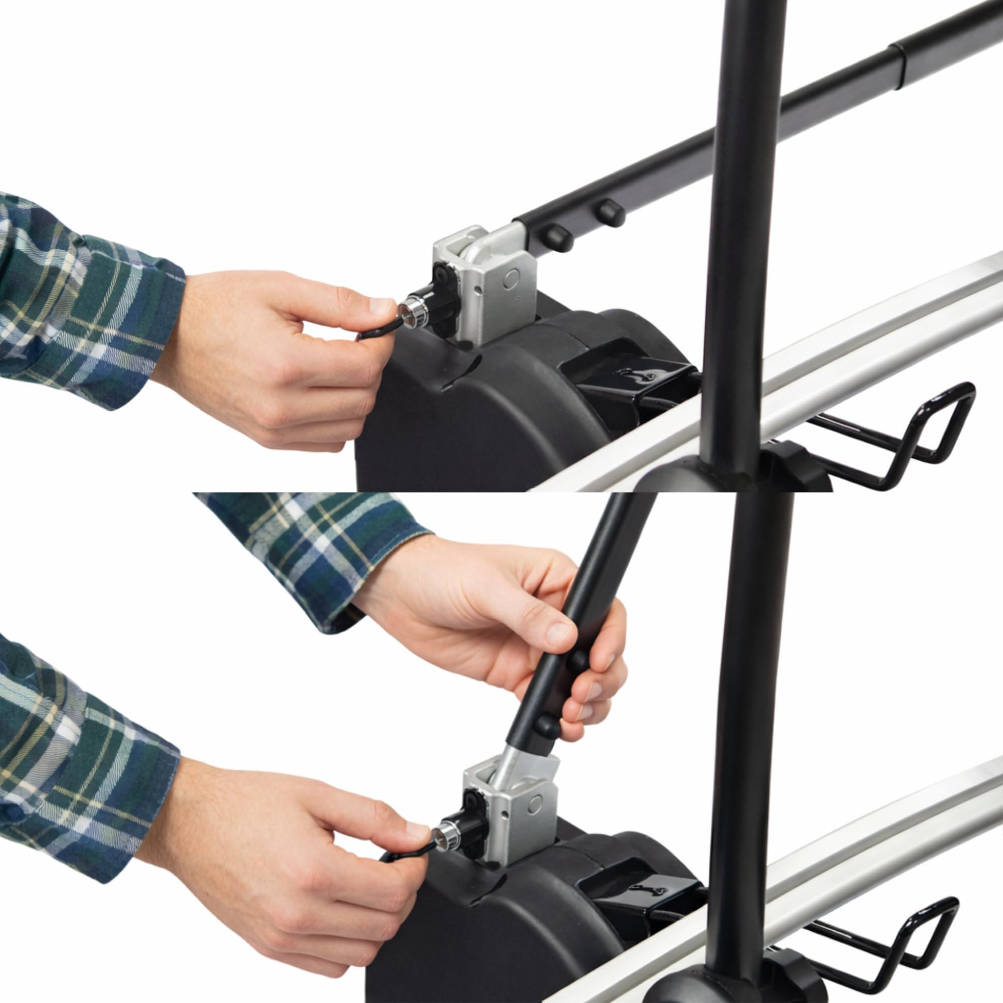RIDIGO Giro Bike 4 Porte-vélos en Aluminium et Acier, Argenté, Porte-Bagages arrière pour 4 vélos, avec Dispositif antivol, Grande stabilité et Transport en Toute sécurité