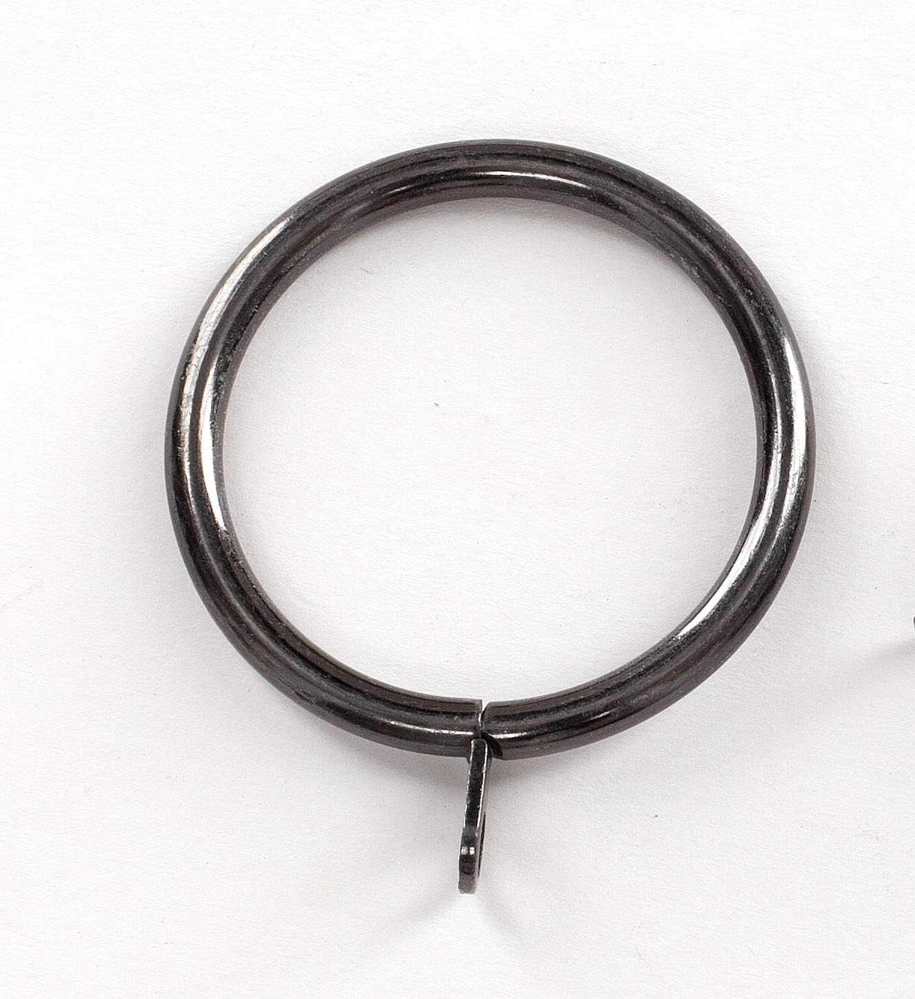 14 pcs Curtain Rod Ring, Drapery Rings, with Eyelets 1.5” (38mm) Inner Diameter Polished Chrome Metal, Fits Up to 1.25 Inch (1 1/4”) Pole (14PC/ 2 inch Silver)