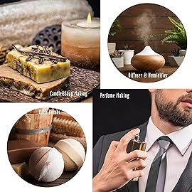 Fragrance Oil, MitFlor Men\'s Club Fragrance Gift Set, Premium Essential Oils for Home Diffusers, Soap Candle Making Scents, Scented Oils Gift Set for Men, 10ml x 6