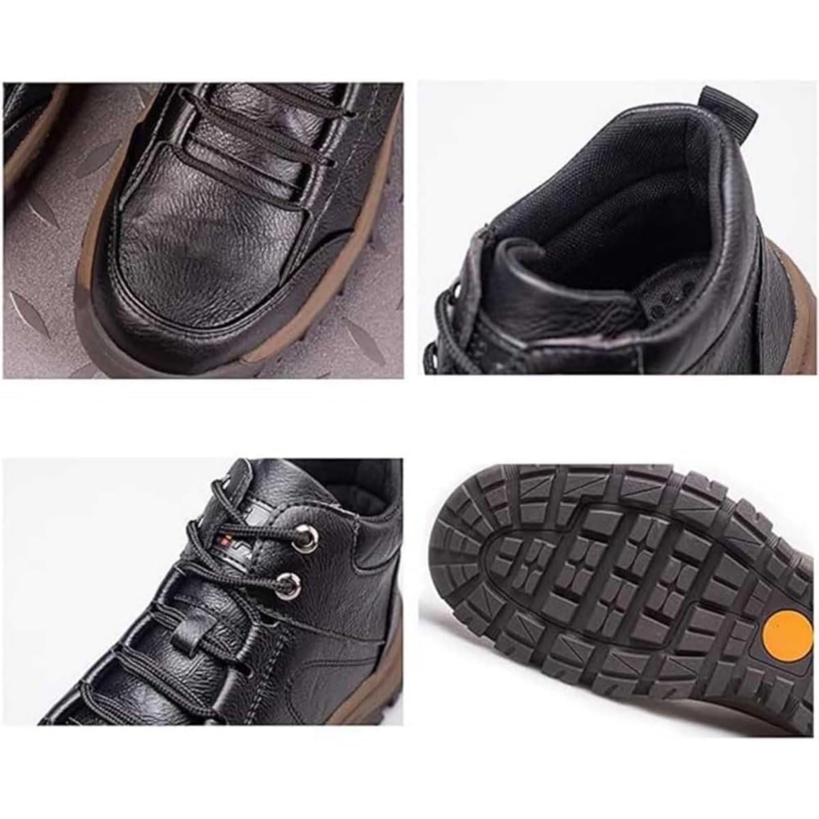 Mocasines casuales de cuero para hombre, hechos a mano, antideslizantes, con soporte de arco, zapatos cómodos para el trabajo, senderismo, zapatos deportivos para hombre