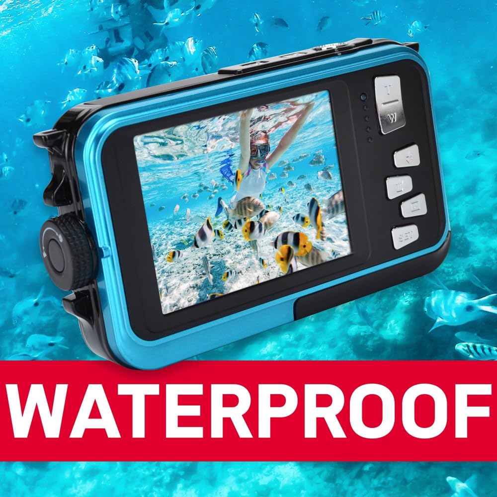 AGFAPHOTO Realishot WP8000 Bleu - Appareil Photo Numérique Étanche