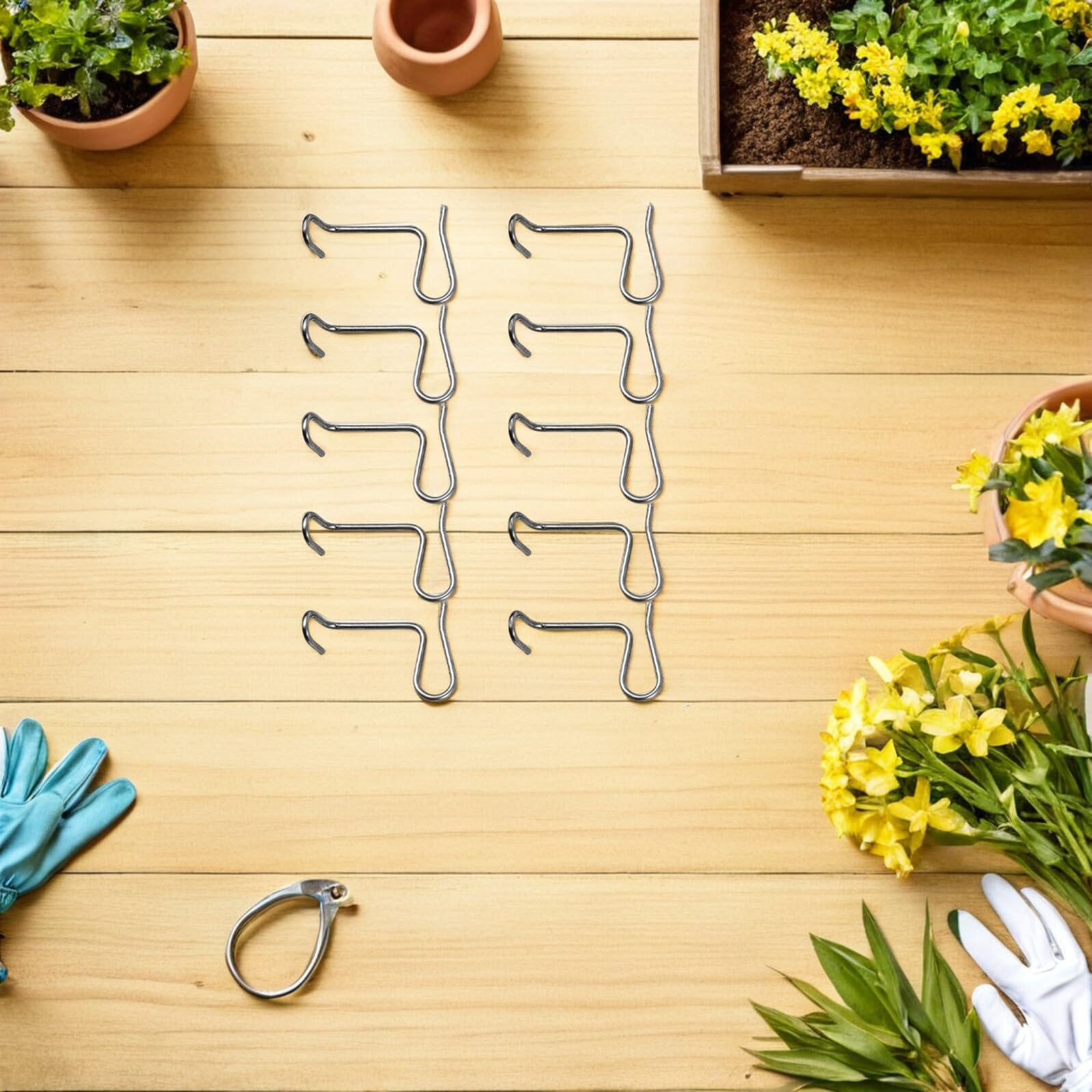 Gatuida 4 Ensembles Outils De Réparation De Clôture Tendeur De Fil Câble De Treuil Réparateur De Clôture Accessoire De Fixation pour Clôture De Jardin Tendeur De Grillage 10 Pièces * 4