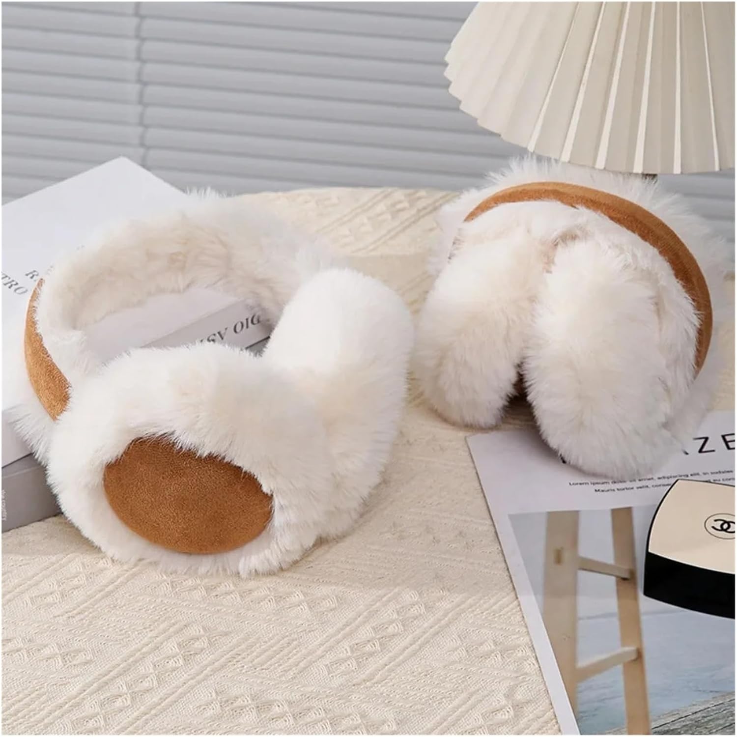 Winter Dual Color Warm Plush Earmuffs, Anti Cold Foldable Soundproof Ear Protectors, Caps, Warmers