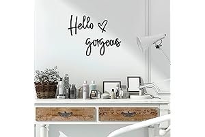 Hello Gorgeous Words Wall Decor: Adorn Your Abode with Empowerment