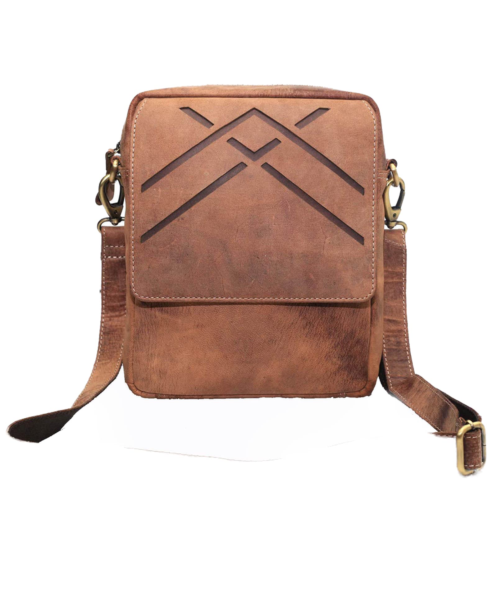 Leaderachi Vintage Hunter Leather Messnger Bag Briefcase Bag