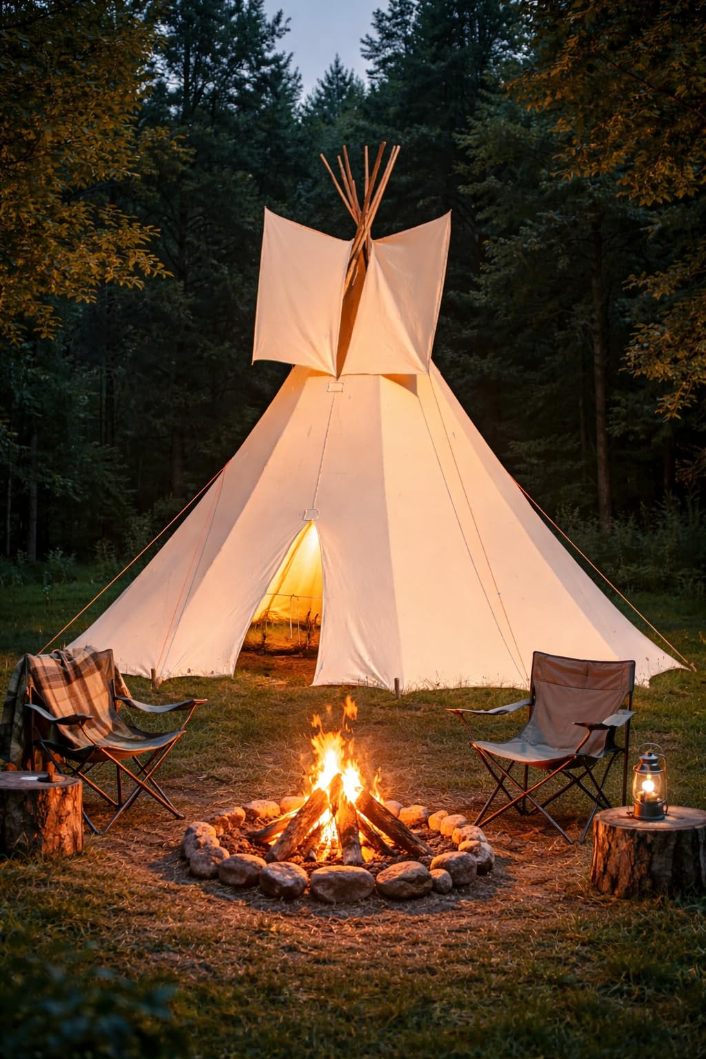 großes Kinder Tipi Kinderzelt Indianer Spielzelt Spielhaus Zelt Tipi Zelt, Naturfarben, Outdoor und Garten Gartenhaus Cowboy Pferd Hobby Spiel und Spaß