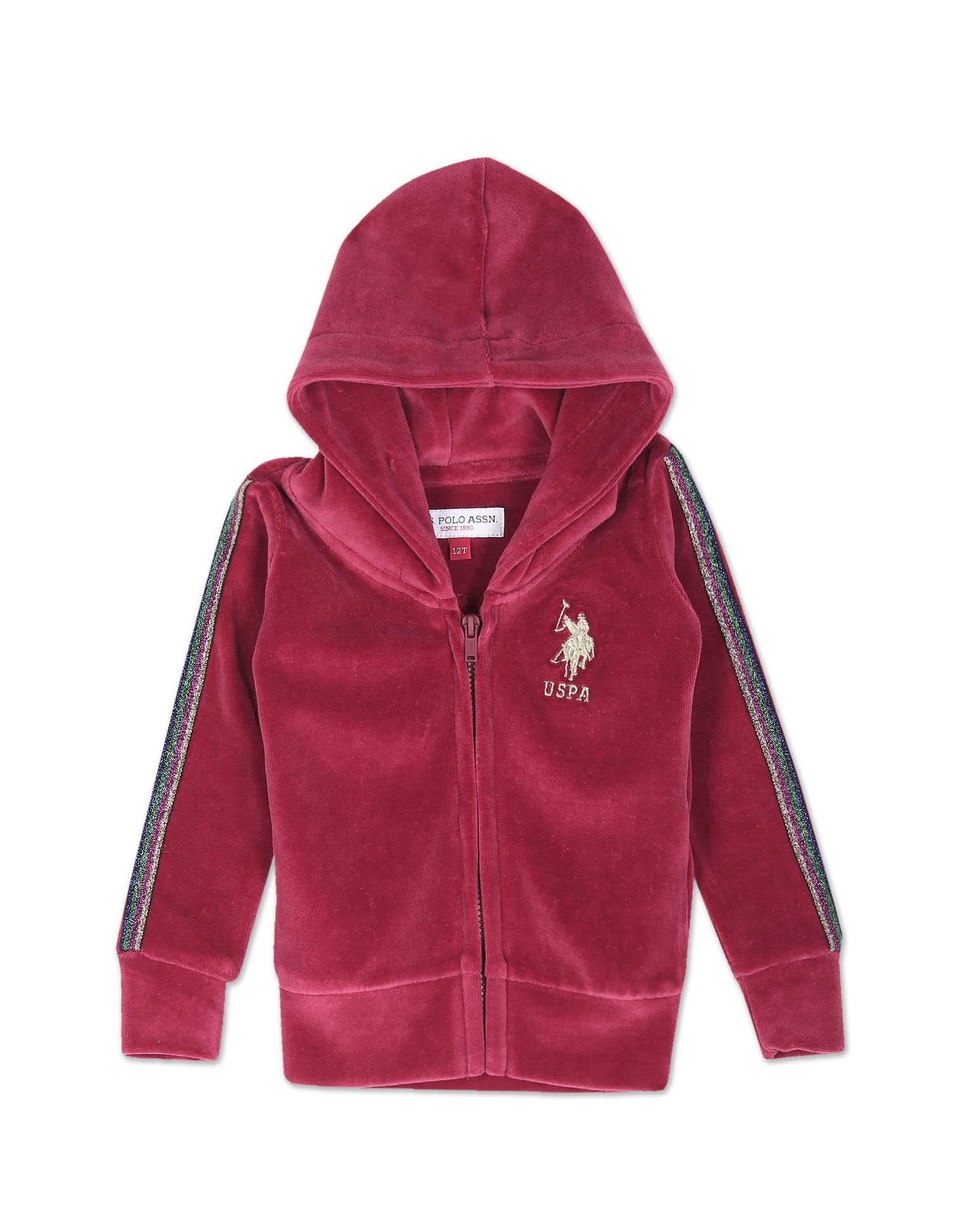 U.S. Polo Assn. Kids Regular fit Cotton Hooded Sweatshirts-picture-13
