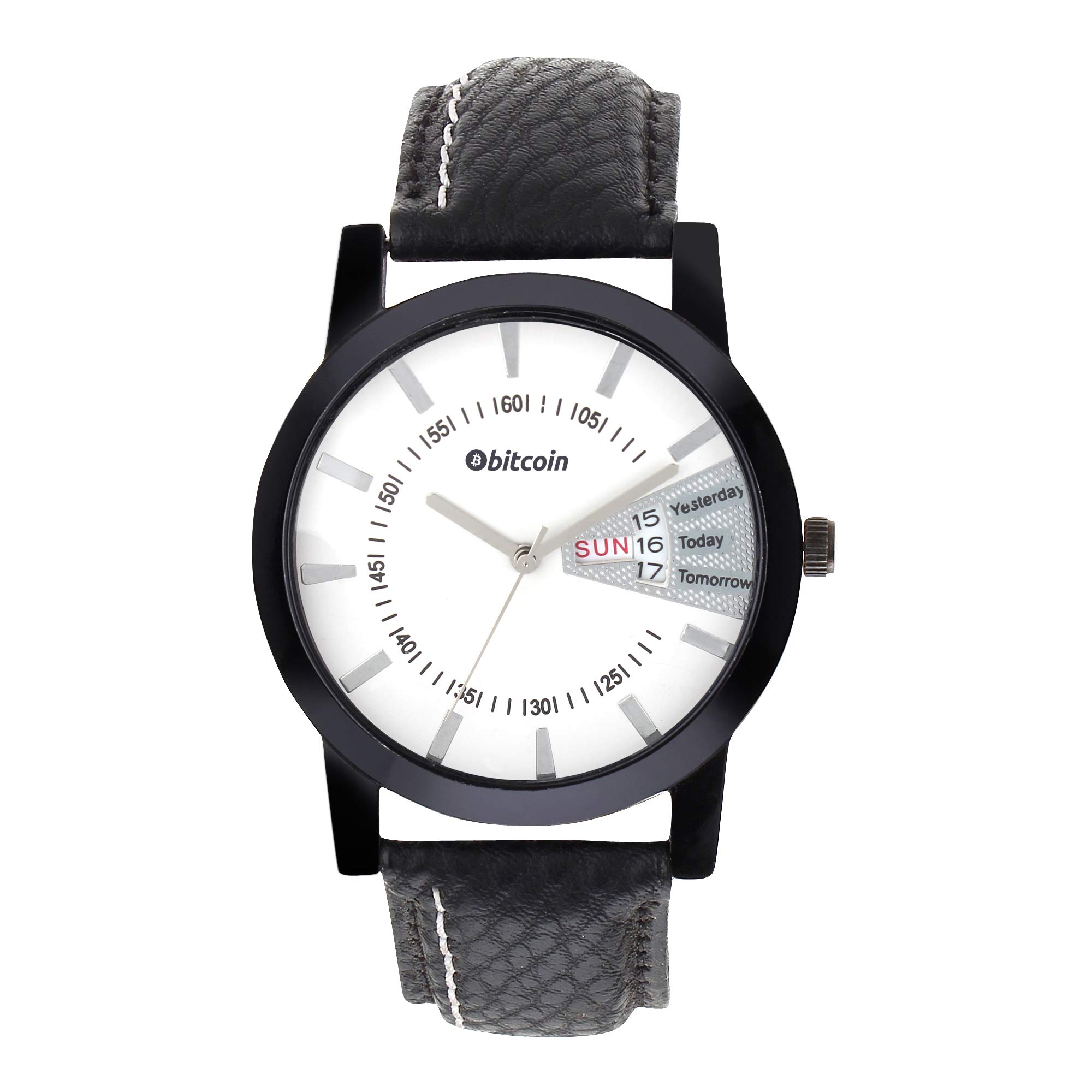 BITCOIN 51623ST26 Wrist Watch for Men with Day & Date Indicator (B092J6W8B3) Amazon Price History, Amazon Price Tracker